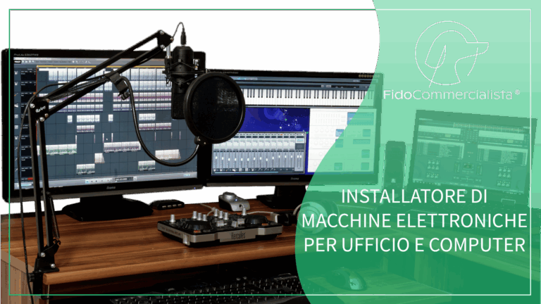 Installatore di macchine elettroniche per ufficio