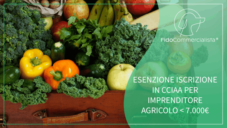 Agricolo esenzione