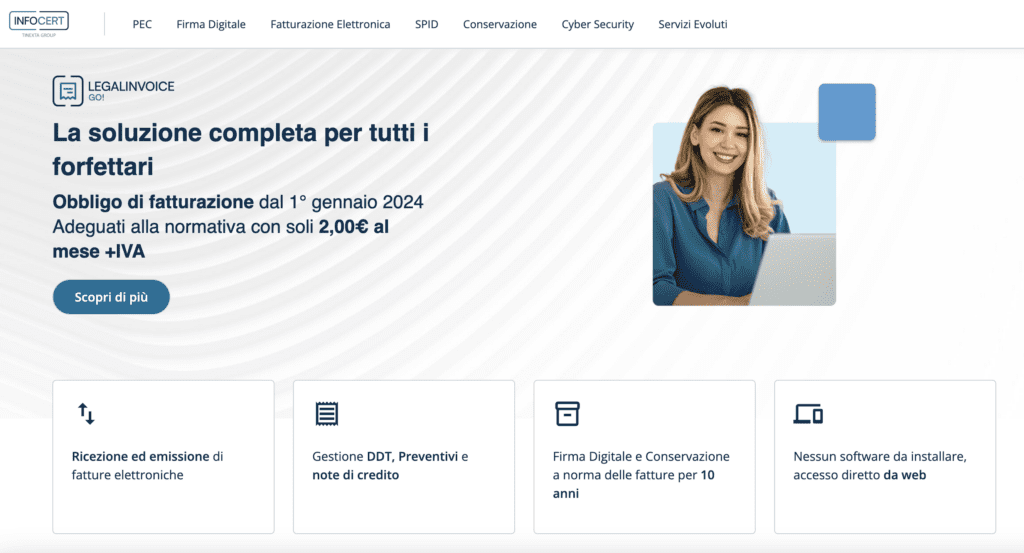 Le 22+ Migliori Alternative a FatturaPRO Per La Fatturazione Elettronica (2026) 9 LegalInvoice di InfoCert Per Fatturazione Elettronica
