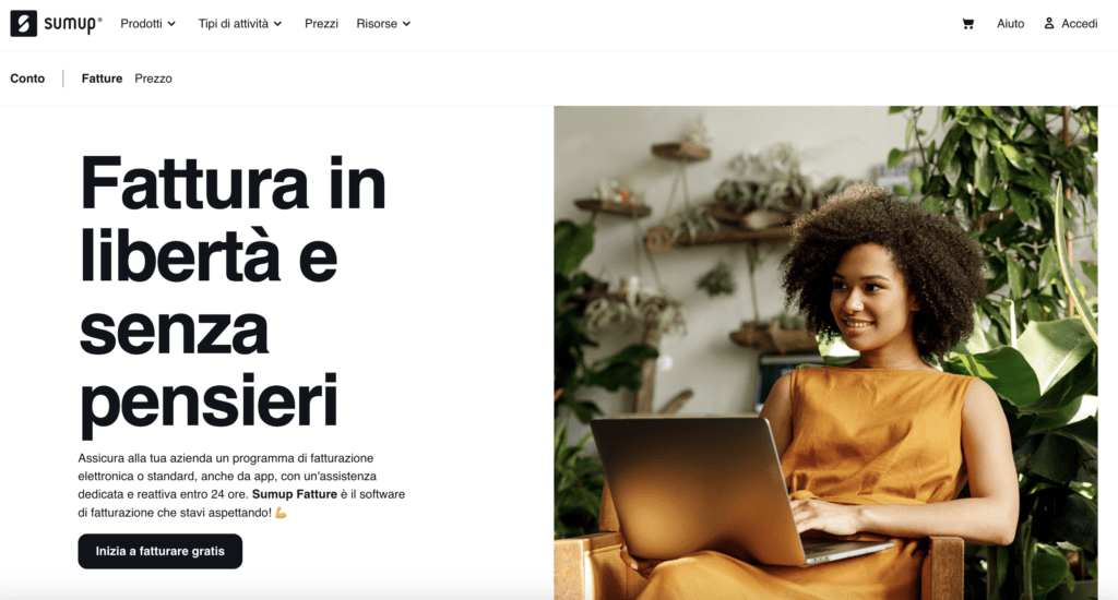 Le 22+ Migliori Alternative a FatturaPRO Per La Fatturazione Elettronica (2026) 14 SumUp Fatturazione elettronica