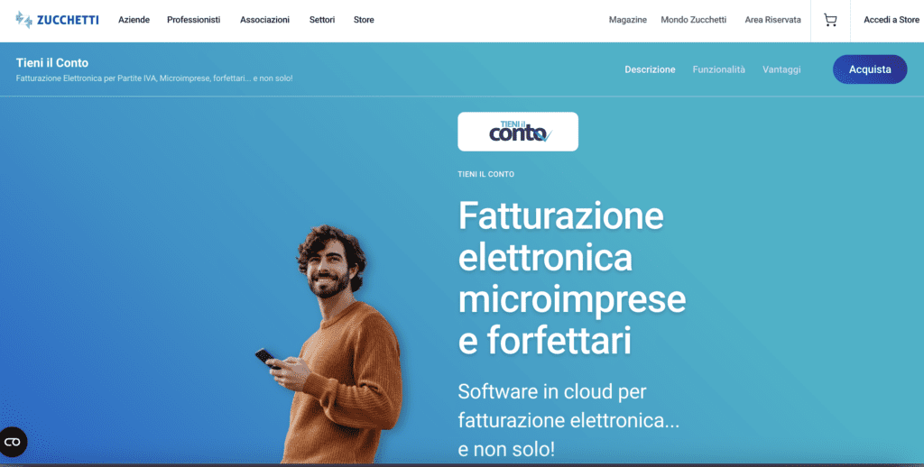 Le 22+ Migliori Alternative a FatturaPRO Per La Fatturazione Elettronica (2026) 17 Tieni il conto - Software di Fatturazione Elettronica Zucchetti