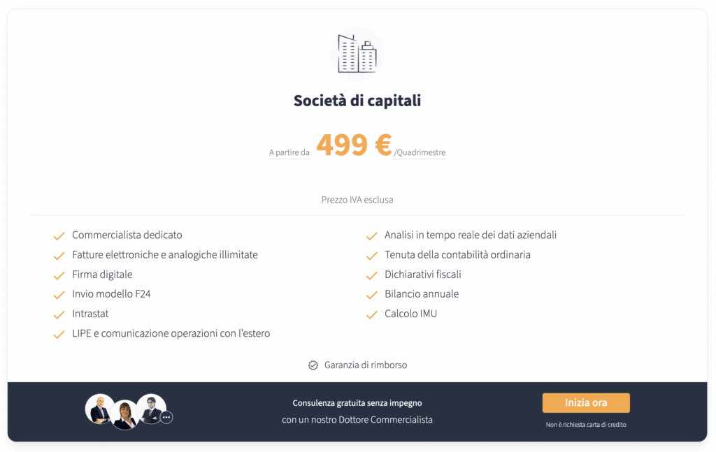 Commercialista a Torre Bormida Per Partita IVA, Ditta individuale, SRL, SRLS, Startup e Associazioni 6 Commercialista Online Per Aziende e Imprese (società di capitali) - Costi di gestione