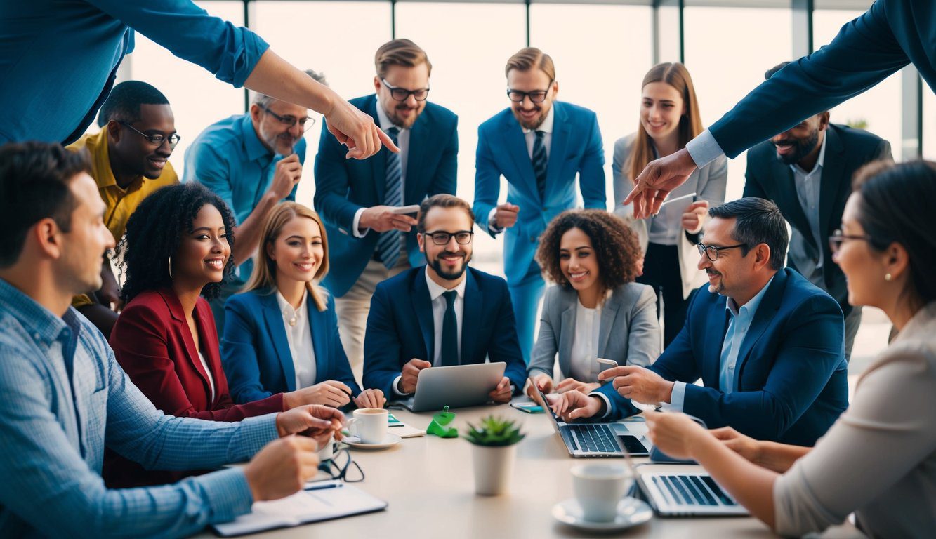 Un gruppo eterogeneo di persone che si impegnano in varie attivit&agrave;, rappresentando diversi tipi di partenariati e collaborazioni