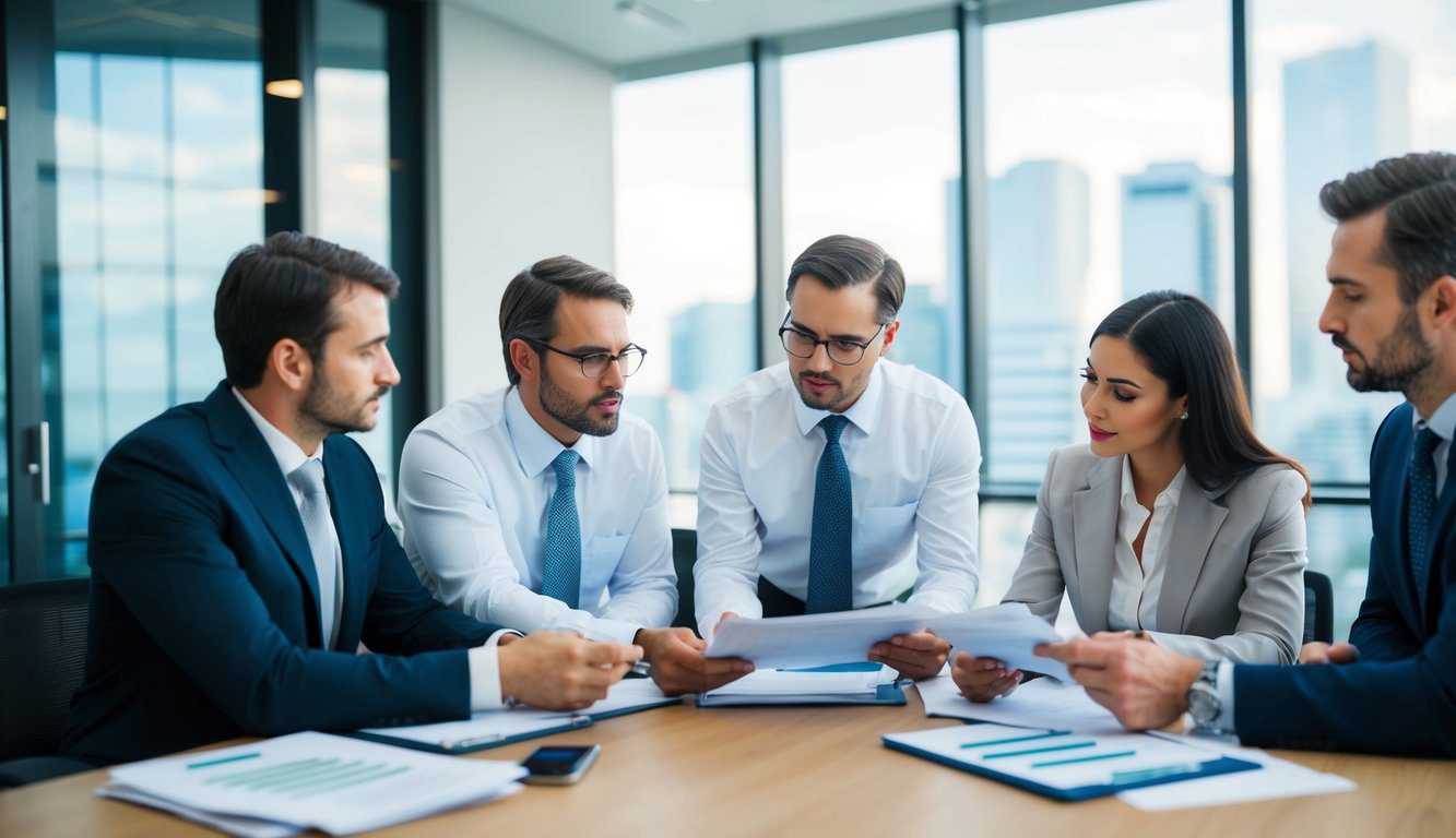 Cassa Ragionieri (CNPR): Cos'è, Come Funziona, Soggetti Obbligati, Iscrizione, Servizi, Contributi e Pensione (2026) 5 Un gruppo di contabili che discutono e revisionano documenti finanziari presso un ufficio Cassa Ragionieri